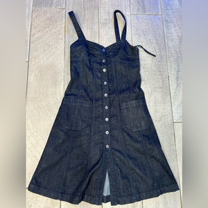 Seven 7 for all man kind vintage denim dress small‎ button down summer mini